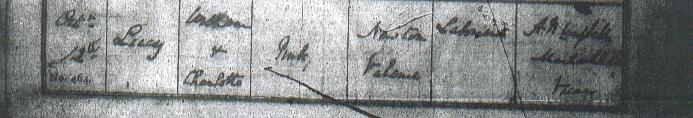 Lucy Pink's baptism certificate